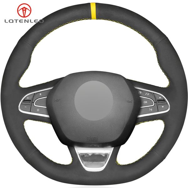 lqtenleo black suede diy car steering wheel cover for kadjar koleos megane talisman scenic espace 2015-2018
lqtenleo black suede diy car steering wheel cover for kadjar koleos megane talisman scenic espace 2015-2018