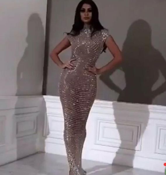 evening dress short sleeve high neck silver crystals long dress yousef aljasmi zuhair murad almodal, Red
evening dress short sleeve high neck silver crystals long dress yousef aljasmi zuhair murad almodal, Red