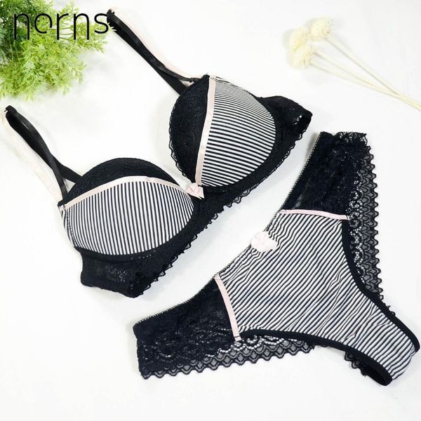 norns women lace underwear set large size bra push up beautiful underwear stripe bras steel prop bra triangle lingerie, Red;black
norns women lace underwear set large size bra push up beautiful underwear stripe bras steel prop bra triangle lingerie, Red;black