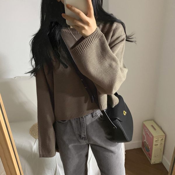 2019 women autumn winter sweater pull femme long sleeve o-neck loose pullover korean chic style casual knitted jersey mujer, White;black
2019 women autumn winter sweater pull femme long sleeve o-neck loose pullover korean chic style casual knitted jersey mujer, White;black