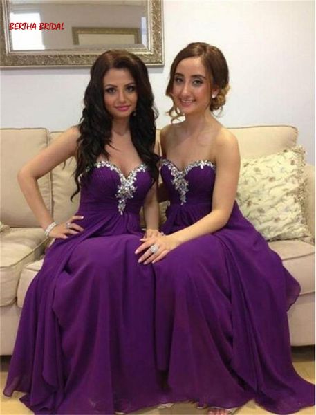 2020 new purple bridesmaid dresses long chiffon sweetheart prom gown with crystal party dress robe demoiselle d'honneur maid of honor d, White;pink
2020 new purple bridesmaid dresses long chiffon sweetheart prom gown with crystal party dress robe demoiselle d'honneur maid of honor d, White;pink