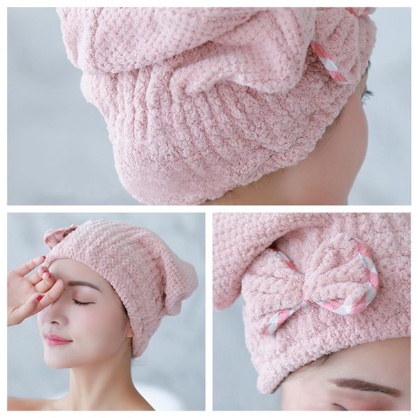 elastic hair drying cap shower hat thickening coral fleece hair towel super absorbent wrap long & thick
elastic hair drying cap shower hat thickening coral fleece hair towel super absorbent wrap long & thick