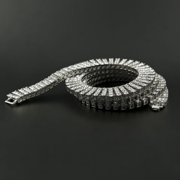 hip hop row diamond alloy necklace mens european and americanstyle necklace jewelry wholesale, Silver
hip hop row diamond alloy necklace mens european and americanstyle necklace jewelry wholesale, Silver