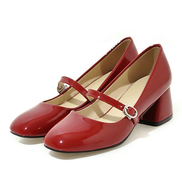 women mary jane shoes fashion buckle strap square toe pumps ladies comfort thick heel spring summer dress shoes red black white
women mary jane shoes fashion buckle strap square toe pumps ladies comfort thick heel spring summer dress shoes red black white