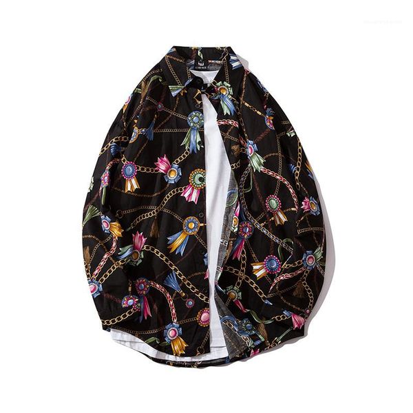 shirts fashion designer couple clothes spring women floral printed blouse female lapel neck, White
shirts fashion designer couple clothes spring women floral printed blouse female lapel neck, White