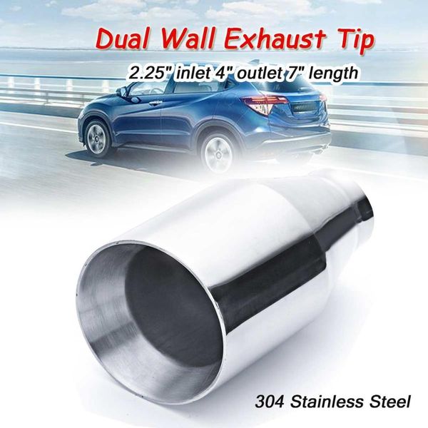 universal 58mm-101mm car exhaust muffler pipe dual wall exhaust tip tail pipe outlet nozzle stainless steel
universal 58mm-101mm car exhaust muffler pipe dual wall exhaust tip tail pipe outlet nozzle stainless steel