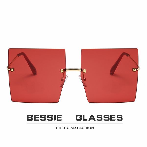 fashionable metal retro square sunglasses large rimless sunglasses for men women anti-uv400 sunglass driving eyewear 0012, White;black
fashionable metal retro square sunglasses large rimless sunglasses for men women anti-uv400 sunglass driving eyewear 0012, White;black