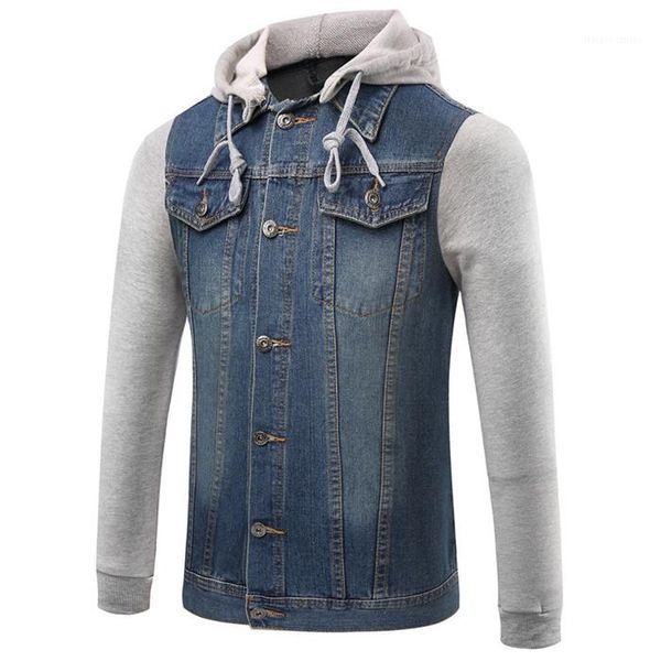 hooded plus size casual clothing fashion homme new coat mens designer denim jacket coat patchwork, Black;brown
hooded plus size casual clothing fashion homme new coat mens designer denim jacket coat patchwork, Black;brown