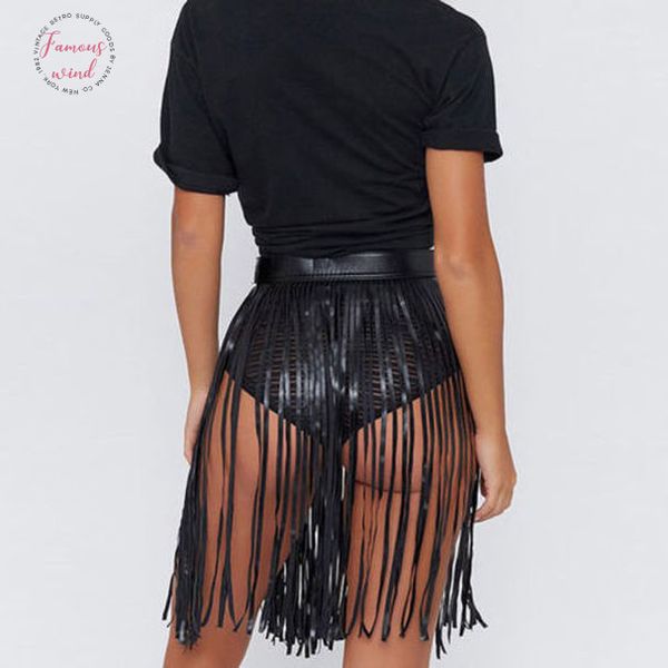 women ladies clothes skirts pu leather fringe tassel slim high waist party short skirt women, Black
women ladies clothes skirts pu leather fringe tassel slim high waist party short skirt women, Black