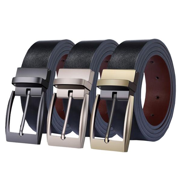 men belt genuine leather belts for men classic pin buckle double side used dress belt strap shipping size 110-130cm, Black;brown
men belt genuine leather belts for men classic pin buckle double side used dress belt strap shipping size 110-130cm, Black;brown