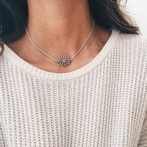 vintage star chokers necklaces boho silver color flower chain necklace statement jewelry for women
vintage star chokers necklaces boho silver color flower chain necklace statement jewelry for women