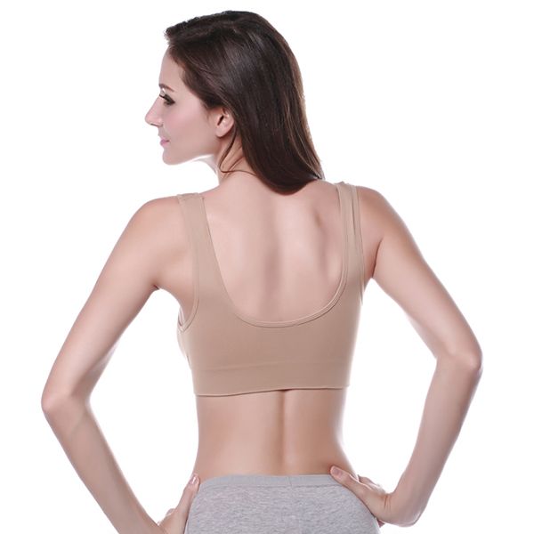 comfortable womens yoga fitness sports bra vest bra seamless slim underwearshockproof no trace yoga underwear no ri, White;black
comfortable womens yoga fitness sports bra vest bra seamless slim underwearshockproof no trace yoga underwear no ri, White;black