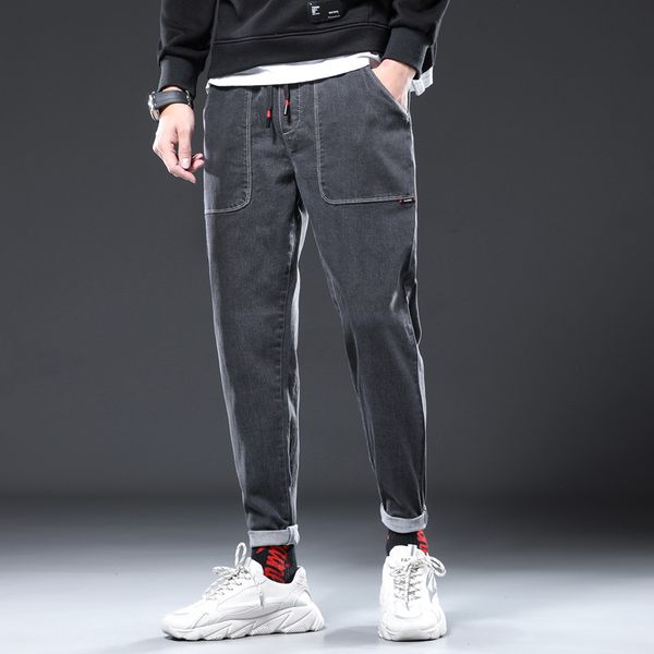 racer biker jeans elastic cotton stretch jeans pants men runway slim classical solid color straight leg loose fit denim trousers, Blue
racer biker jeans elastic cotton stretch jeans pants men runway slim classical solid color straight leg loose fit denim trousers, Blue