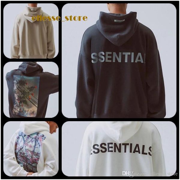 19fw fog fear of god essentials 3m reflective hoodie floral p sleeve pullover sweatshirt sweater street mens womens designer hoodies, Black
19fw fog fear of god essentials 3m reflective hoodie floral p sleeve pullover sweatshirt sweater street mens womens designer hoodies, Black