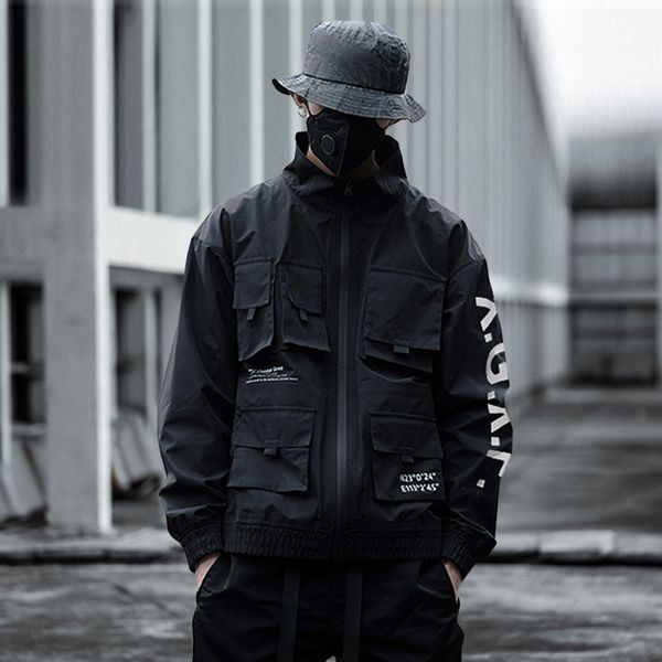 black tactical jacket men streetwear multi-pocket cargo jackets male 2020 spring windbreaker coat clothes gm458, Black;brown
black tactical jacket men streetwear multi-pocket cargo jackets male 2020 spring windbreaker coat clothes gm458, Black;brown