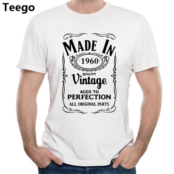 made in 1960 men t-shirt born 57th year birthday men tee shirt fashion xmas gift tshirt cotton casual t shirt, White;black
made in 1960 men t-shirt born 57th year birthday men tee shirt fashion xmas gift tshirt cotton casual t shirt, White;black