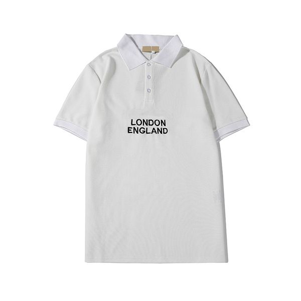 mens designer polos with fashion luxury letters summer england style short sleeve poloshirt 2020 new arrival, White;black
mens designer polos with fashion luxury letters summer england style short sleeve poloshirt 2020 new arrival, White;black