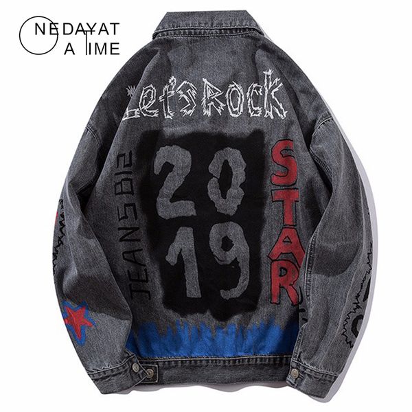 hip hop graffiti print denim jacket men cotton turn-down jeans coat jacket streetwear 2019 spring autumn for male outwear, Black;brown
hip hop graffiti print denim jacket men cotton turn-down jeans coat jacket streetwear 2019 spring autumn for male outwear, Black;brown