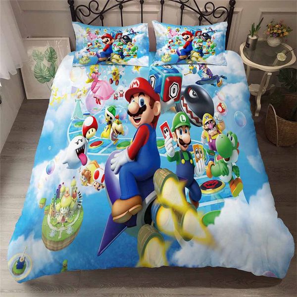 helengili 3d bedding set mario party print duvet cover set bedcloth with pillowcase bed home textiles #mla24
helengili 3d bedding set mario party print duvet cover set bedcloth with pillowcase bed home textiles #mla24