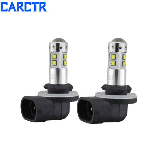 

carctr car led fog light 1 year warranty 880 881 high power 50w 6500k xbd 10led with holes fog lamps car lights 1 pairs 60011