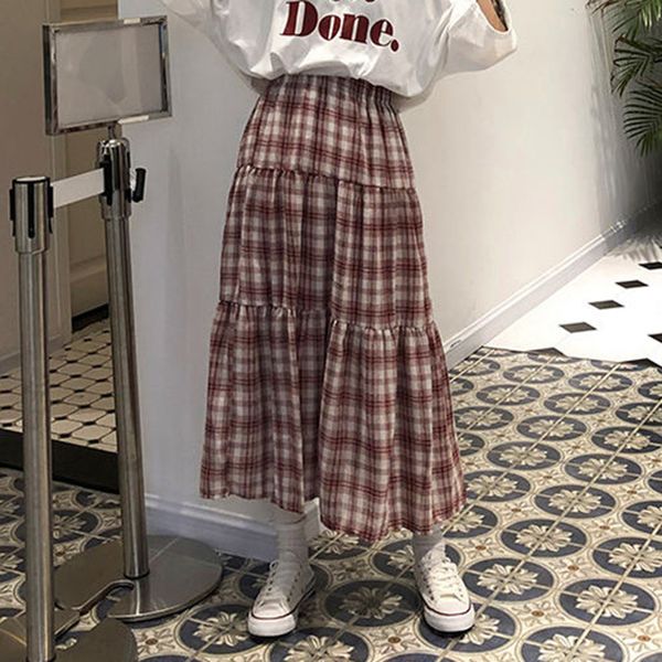 высокая талия клетчатые юбки женщины опрятный стиль свободные случайные длинные юбки новый 2020 корейский стиль старинные a-line harajuku юб, Black
высокая талия клетчатые юбки женщины опрятный стиль свободные случайные длинные юбки новый 2020 корейский стиль старинные a-line harajuku юб, Black