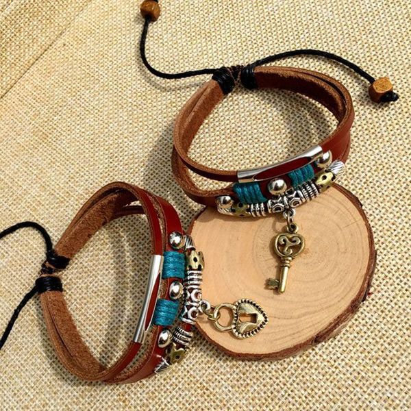 wholesale- key and lock cow real leather bracelets for lover men and women wholesale ing, Golden;silver
wholesale- key and lock cow real leather bracelets for lover men and women wholesale ing, Golden;silver