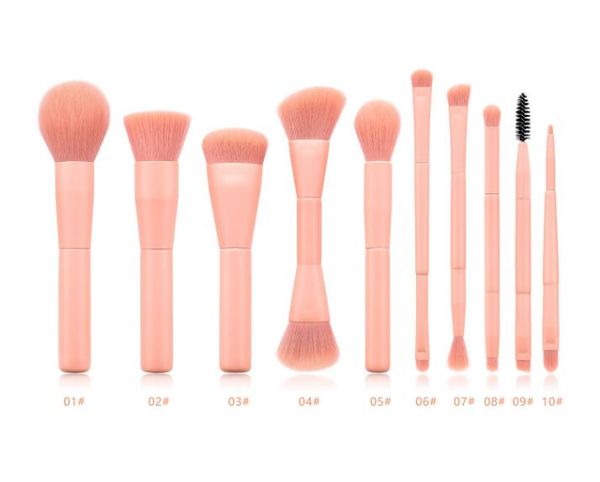 beauty tools 10pcs makeup brushes set foundation brush set pink paint handle brush
beauty tools 10pcs makeup brushes set foundation brush set pink paint handle brush