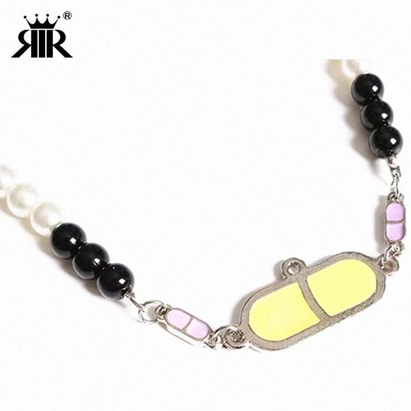 rir unique design pearl necklace cute little black and white pearl pendant graduation gift, Silver
rir unique design pearl necklace cute little black and white pearl pendant graduation gift, Silver
