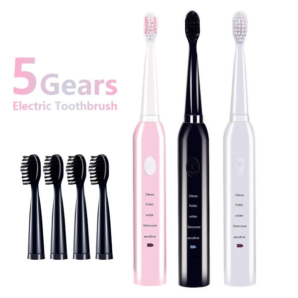 electric toothbrush sonic wave rechargeable smart chip toothbrush head replaceable whitening healthy tooth brush
electric toothbrush sonic wave rechargeable smart chip toothbrush head replaceable whitening healthy tooth brush