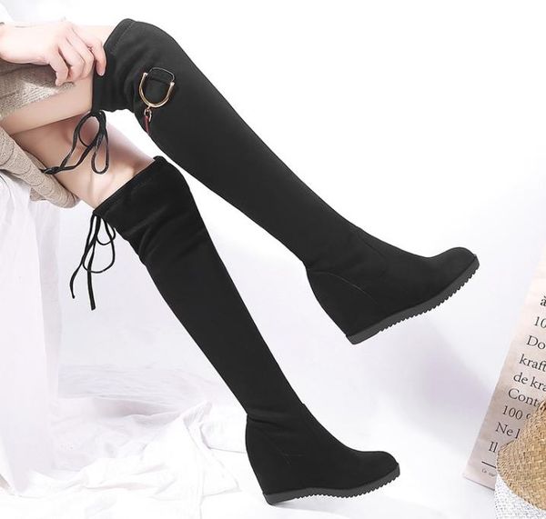 size 32 to 43 black wedge heels invisible height increased over the knee thigh high boots winter booties 8cm
size 32 to 43 black wedge heels invisible height increased over the knee thigh high boots winter booties 8cm