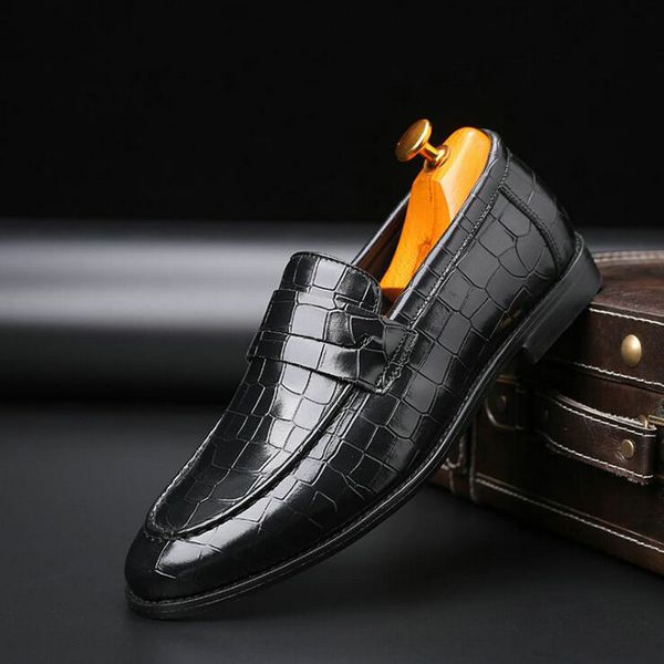 dress shoes autumn wedding party british style loafers soft breathable leather big size 48 a57-36, Black
dress shoes autumn wedding party british style loafers soft breathable leather big size 48 a57-36, Black