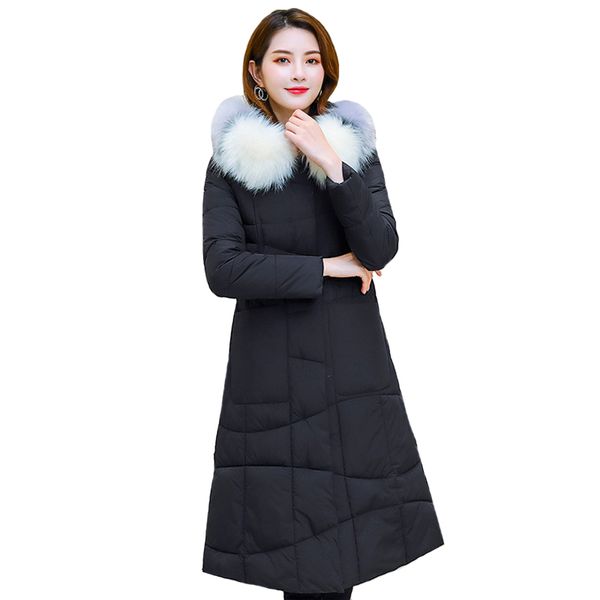 x-long winter jacket women bigf fur collar cotton padded warm thicken women winter coat hooded slim long parkas womens jackets, Black
x-long winter jacket women bigf fur collar cotton padded warm thicken women winter coat hooded slim long parkas womens jackets, Black