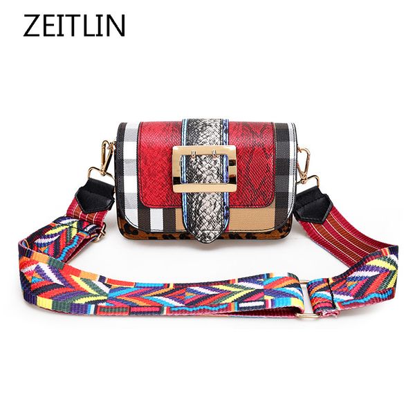 women leopard patchwork shoulder bag vintage plaid flap mini pu handbag fashion colorful wide strap crossbody bag bolsas s962
women leopard patchwork shoulder bag vintage plaid flap mini pu handbag fashion colorful wide strap crossbody bag bolsas s962