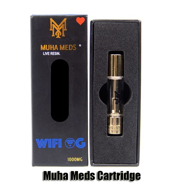 Muha Meds Cartridge Live Resin Carts 0.8ML 1.0ML Gold Tank Thick Oil Ceramic Coil Atomizer For 510 Battery 10 Sticker DHL
Muha Meds Cartridge Live Resin Carts 0.8ML 1.0ML Gold Tank Thick Oil Ceramic Coil Atomizer For 510 Battery 10 Sticker DHL