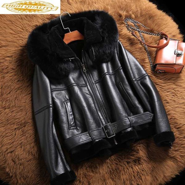 genuine leather jacket sheep shearling fur coats 2020 winter jacket women fur collar 100% real sheepskin coat my3701, Black
genuine leather jacket sheep shearling fur coats 2020 winter jacket women fur collar 100% real sheepskin coat my3701, Black