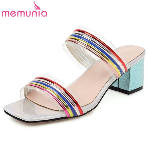 memunia 2020 women slipper mixed colors square high heel casual party shoes comfortable fashion summer slipper woman, Black
memunia 2020 women slipper mixed colors square high heel casual party shoes comfortable fashion summer slipper woman, Black