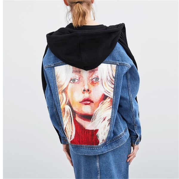 female autumn character print denim women sweatshirt spring hoodies zip up streetwear coats knitted casual oversized sweatshirts, Black;brown
female autumn character print denim women sweatshirt spring hoodies zip up streetwear coats knitted casual oversized sweatshirts, Black;brown