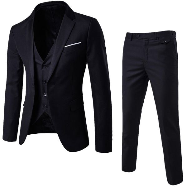 luxury men wedding suit male blazers slim fit suits for men 3-piece suit blazer business wedding party jacket vest & pants, White;black
luxury men wedding suit male blazers slim fit suits for men 3-piece suit blazer business wedding party jacket vest & pants, White;black