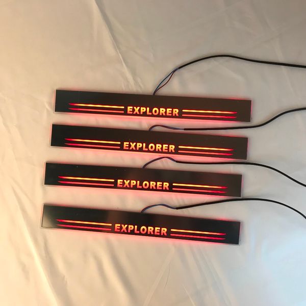 acrylic door sill plate strip with led decorative welcome light moving door scuff for explorer
acrylic door sill plate strip with led decorative welcome light moving door scuff for explorer