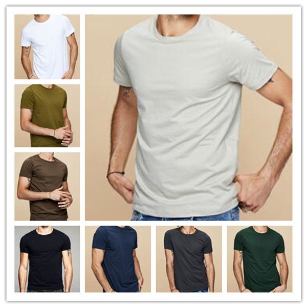 2019 new summer men's short sleeve no deformation good elasticity high cost performance trend solid color khaki t shirt, Black;red
2019 new summer men's short sleeve no deformation good elasticity high cost performance trend solid color khaki t shirt, Black;red