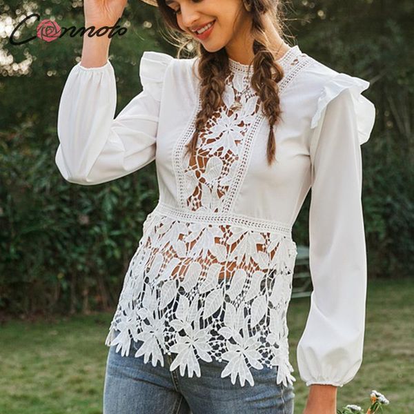 conmoto elegant white lace blouse women casual blouse shirts blouses hollow out ruffles plus size ladies blusas mujer
conmoto elegant white lace blouse women casual blouse shirts blouses hollow out ruffles plus size ladies blusas mujer