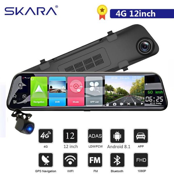 skara android 8.1 dash camera wifi 4g 12 inch rearview mirror car dvr dual lens camera video recorder adas gps navigation 2g+32g
skara android 8.1 dash camera wifi 4g 12 inch rearview mirror car dvr dual lens camera video recorder adas gps navigation 2g+32g