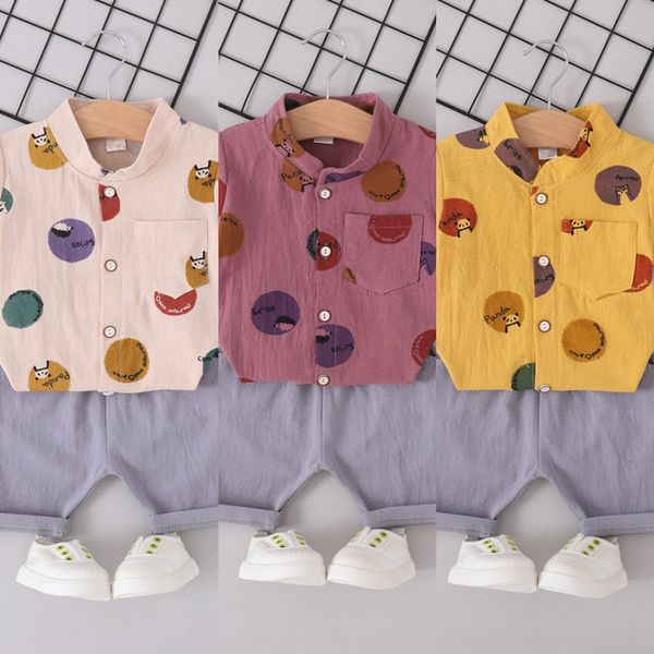 2020 boys' pure cotton cartoon clothes pants shirt set shirt + pants bear print clothes
2020 boys' pure cotton cartoon clothes pants shirt set shirt + pants bear print clothes