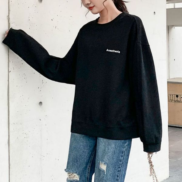 autumn fashion letter print slim sweatshirts female long sleeve slim casual sweatshirts, Black
autumn fashion letter print slim sweatshirts female long sleeve slim casual sweatshirts, Black