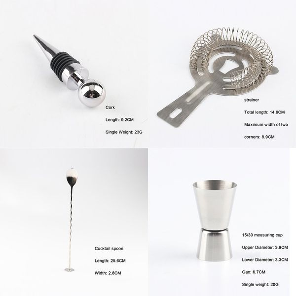23pcs из нержавеющей стали шейкер набор barware kit с квадратными деревянные стойки для bartender drink party bar инструменты другие продукт
23pcs из нержавеющей стали шейкер набор barware kit с квадратными деревянные стойки для bartender drink party bar инструменты другие продукт