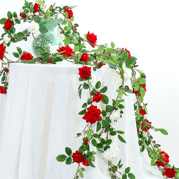 red roses ivy vine with green leaves for home wedding decoration fake leaf diy hanging garland artificial flowers
red roses ivy vine with green leaves for home wedding decoration fake leaf diy hanging garland artificial flowers