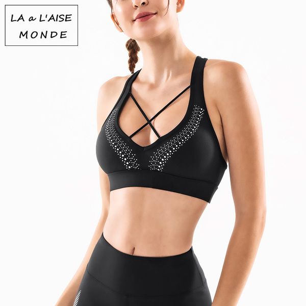 new beauty back sports bra shockproof gathers stereotypes fitness underwear vest bra vest women cut out top, White;black
new beauty back sports bra shockproof gathers stereotypes fitness underwear vest bra vest women cut out top, White;black