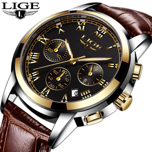 lige men watches business fashion brand watch men sports casual clock waterproof leather quartz watch relogio masculino+box, Slivery;brown
lige men watches business fashion brand watch men sports casual clock waterproof leather quartz watch relogio masculino+box, Slivery;brown