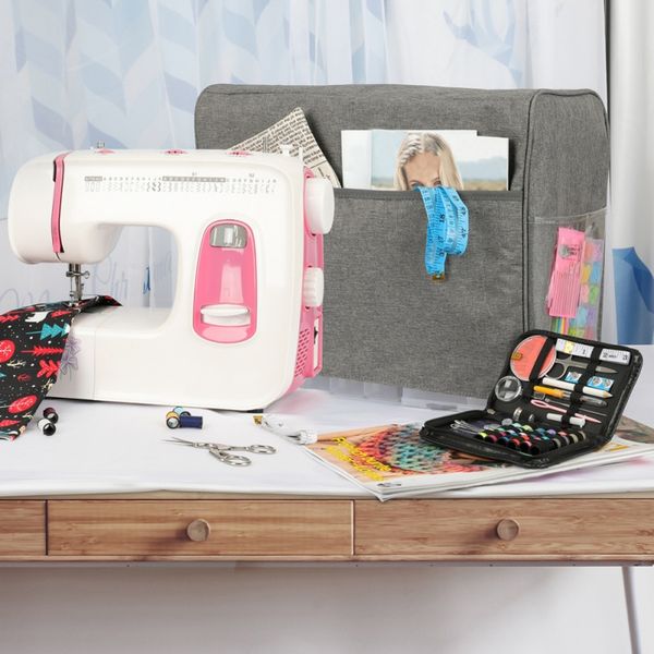 1pcs waterproof storage bag sewing machine dust cover with pockets sewing machine storage bag accessories
1pcs waterproof storage bag sewing machine dust cover with pockets sewing machine storage bag accessories