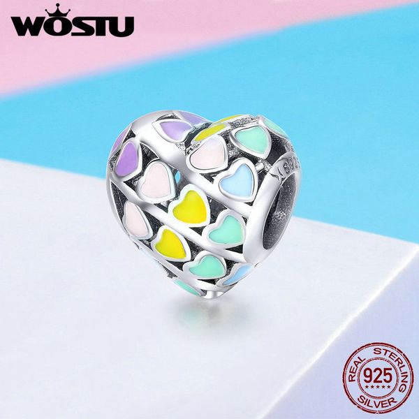 wostu высокого качества стерлингового серебра 925 multi-color сердца подвески из бисера прекрасный diy браслет европейские ювелирные изделия, Blue;slivery
wostu высокого качества стерлингового серебра 925 multi-color сердца подвески из бисера прекрасный diy браслет европейские ювелирные изделия, Blue;slivery